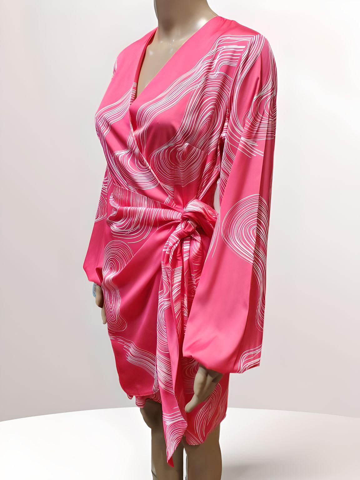 Knee-Length Belt Dress - Velora Luxury Fashion