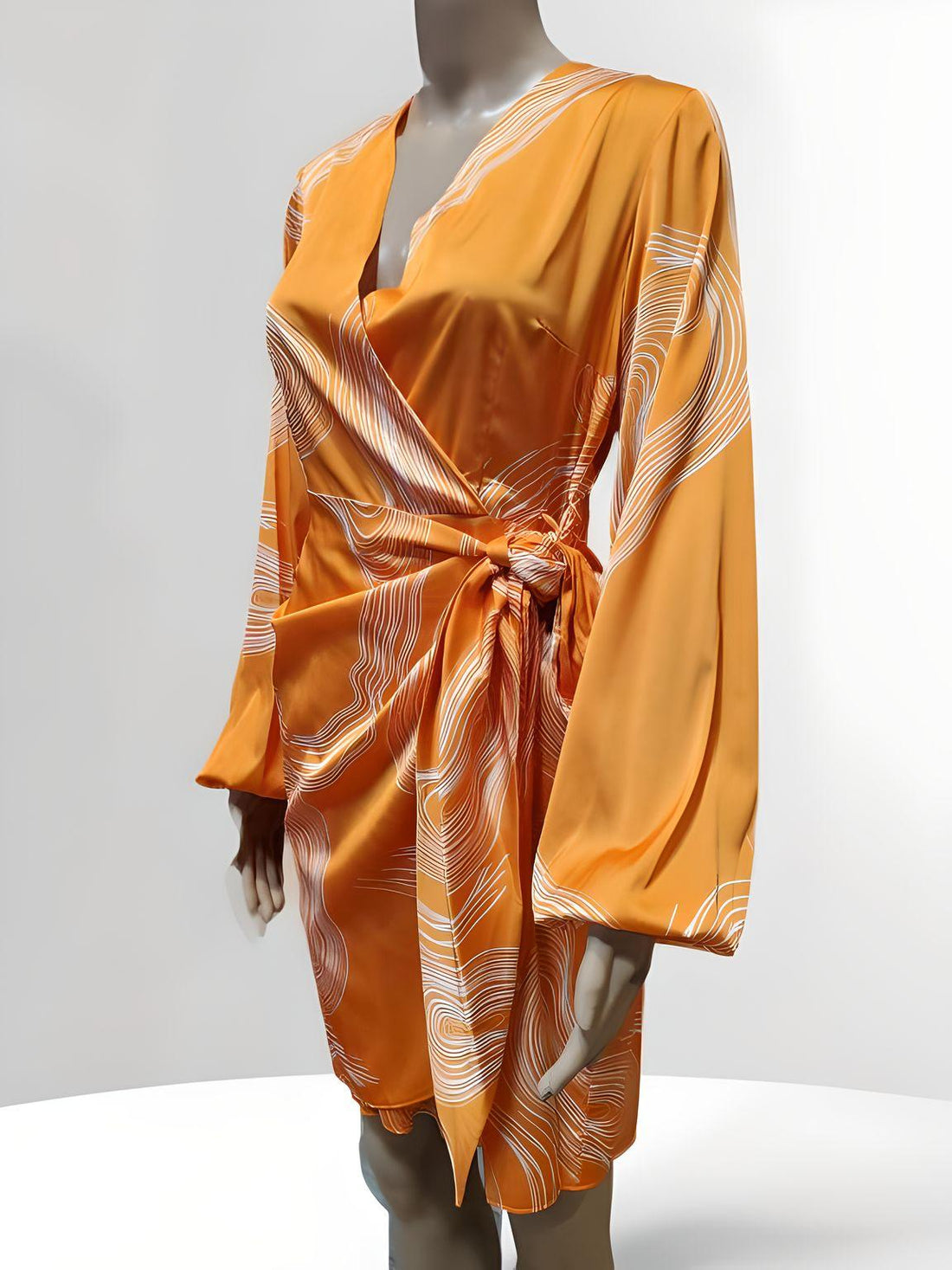 Knee-Length Belt Dress - Velora Luxury Fashion