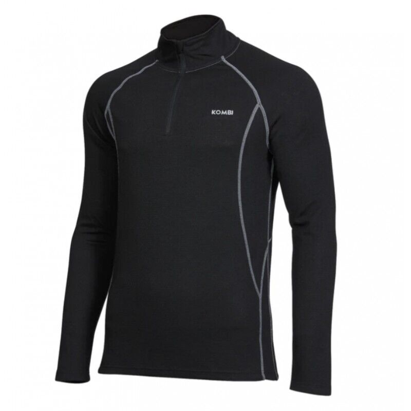 Kombi Men's B2 Merino Blend Zip Top 190g Mid-weight Base Layers Size 2XL - Velora Luxury Fashion
