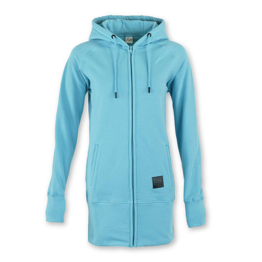 Kora Long Zipup Hoodie Sky Blue - Velora