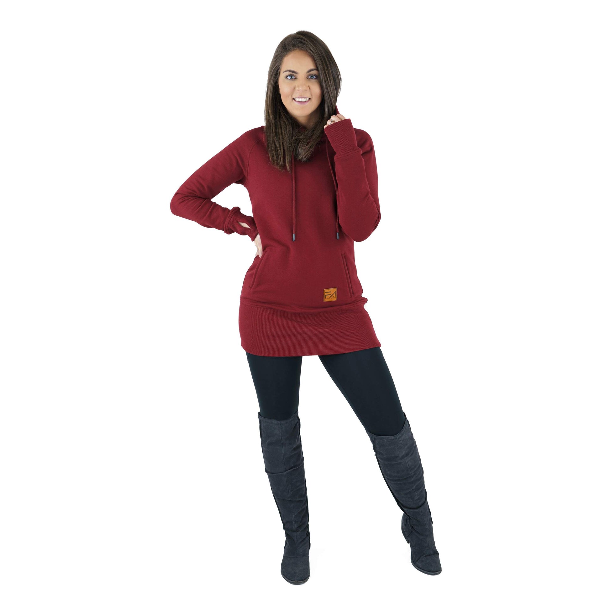 Kora Long Hoodie Auburn - Velora
