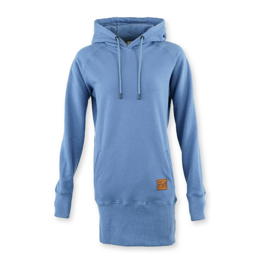 Kora Long Hoodie Baby Blue - Velora