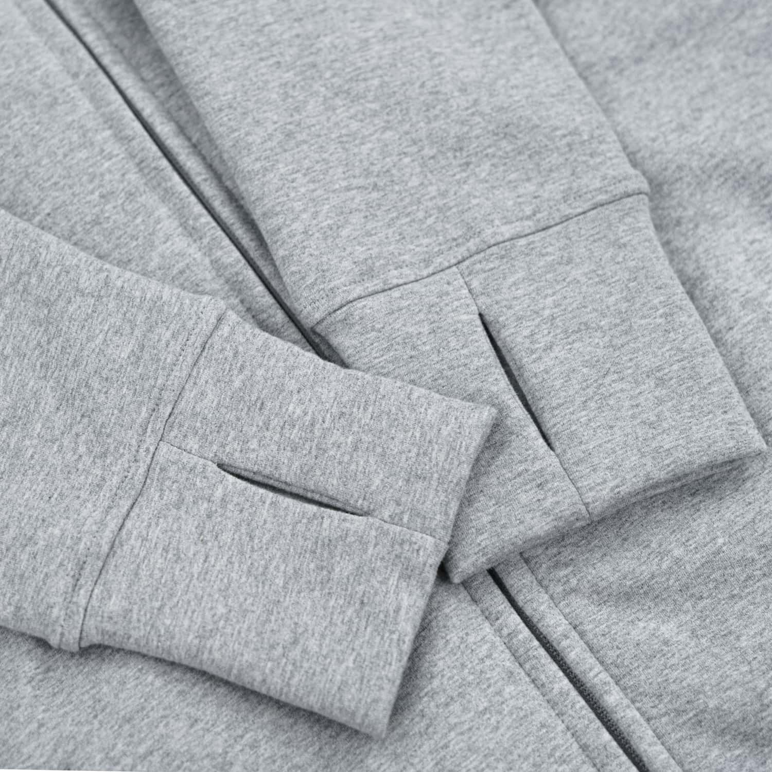 Kora Long Zipup Hoodie Heather Grey - Velora