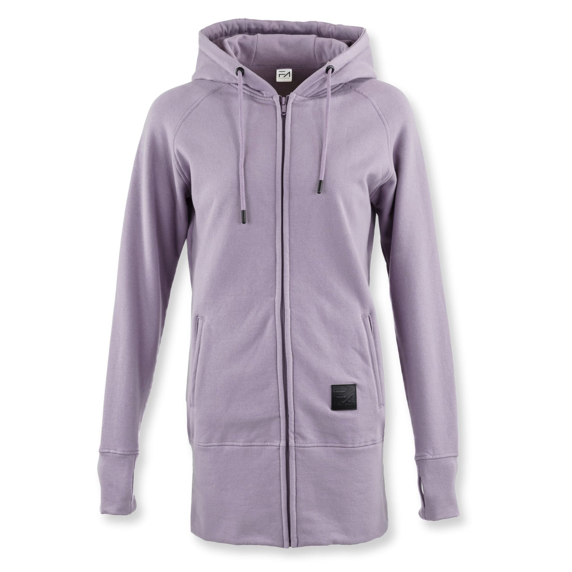 Kora Long Zipup Hoodie Mauve - Velora