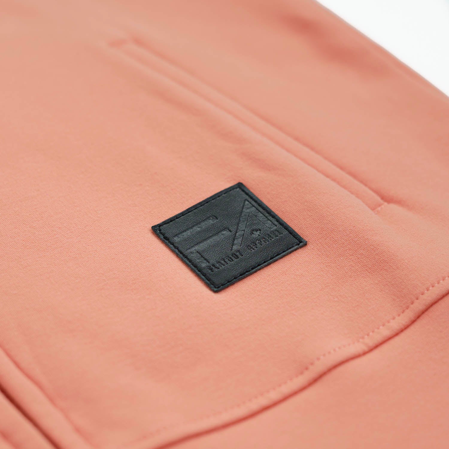 Kora Long Zipup Hoodie Peach - Velora