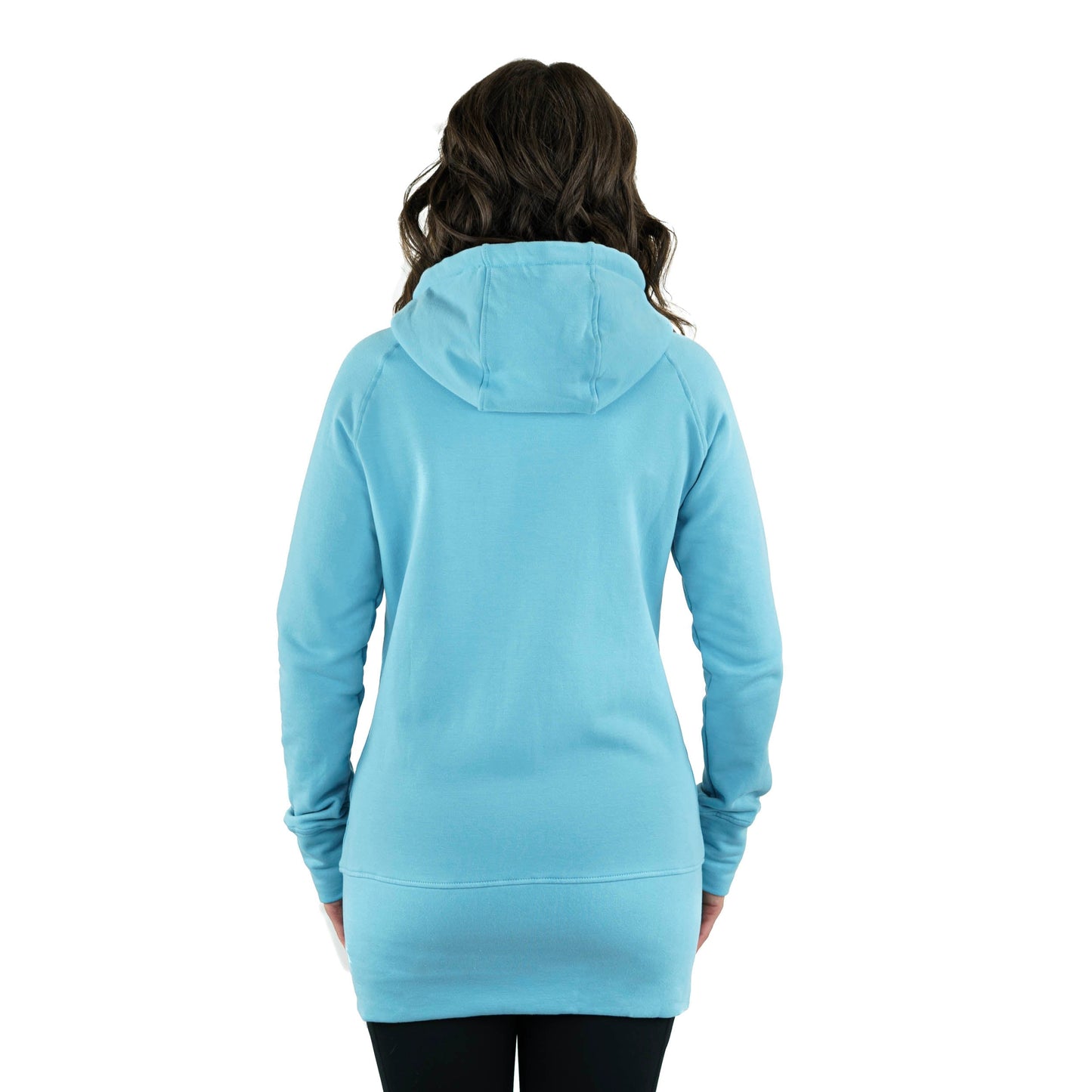Kora Long Zipup Hoodie Sky Blue - Velora