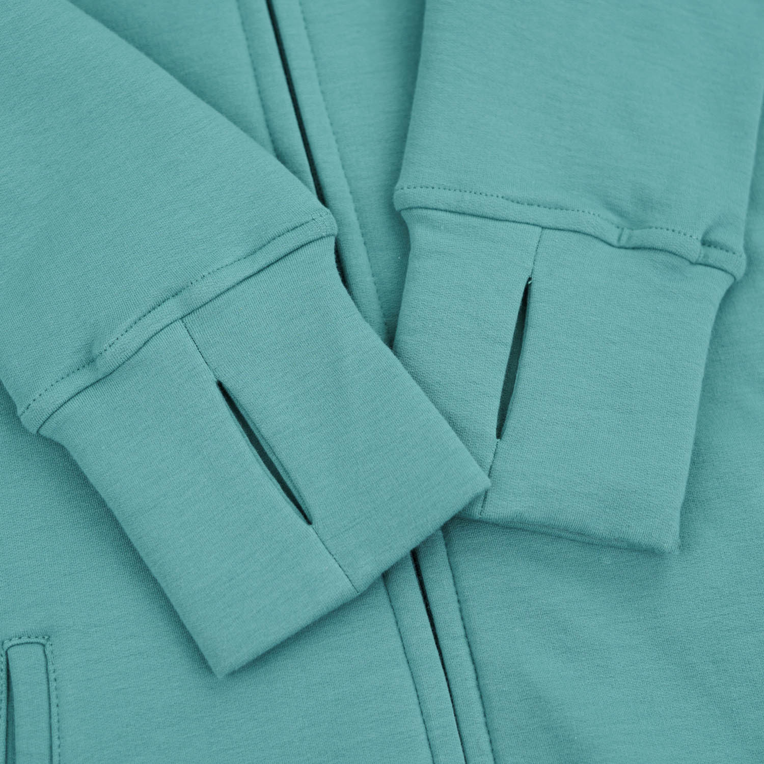 Kora Long Zipup Hoodie Spearmint - Velora