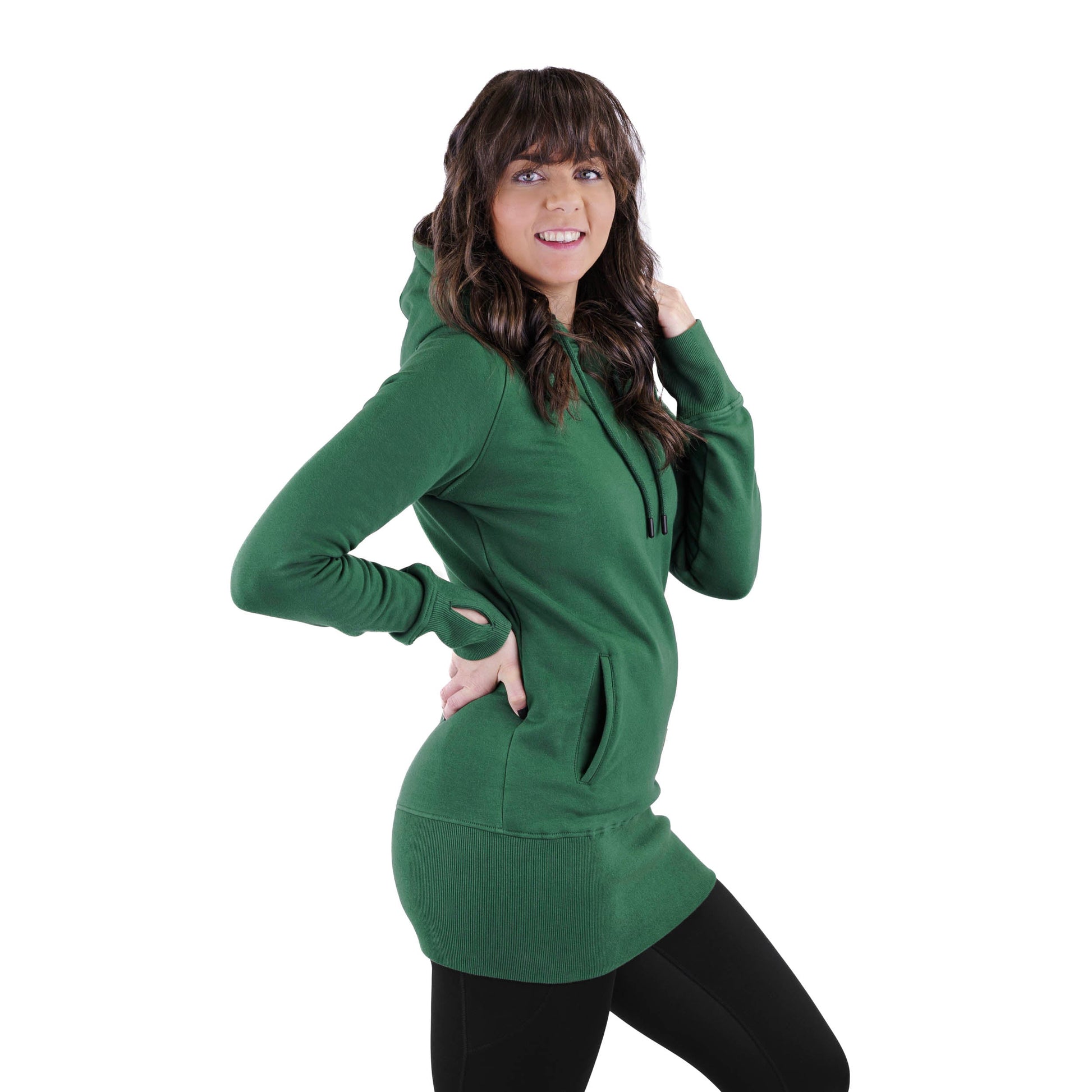 Kora Long Hoodie Forest - Velora