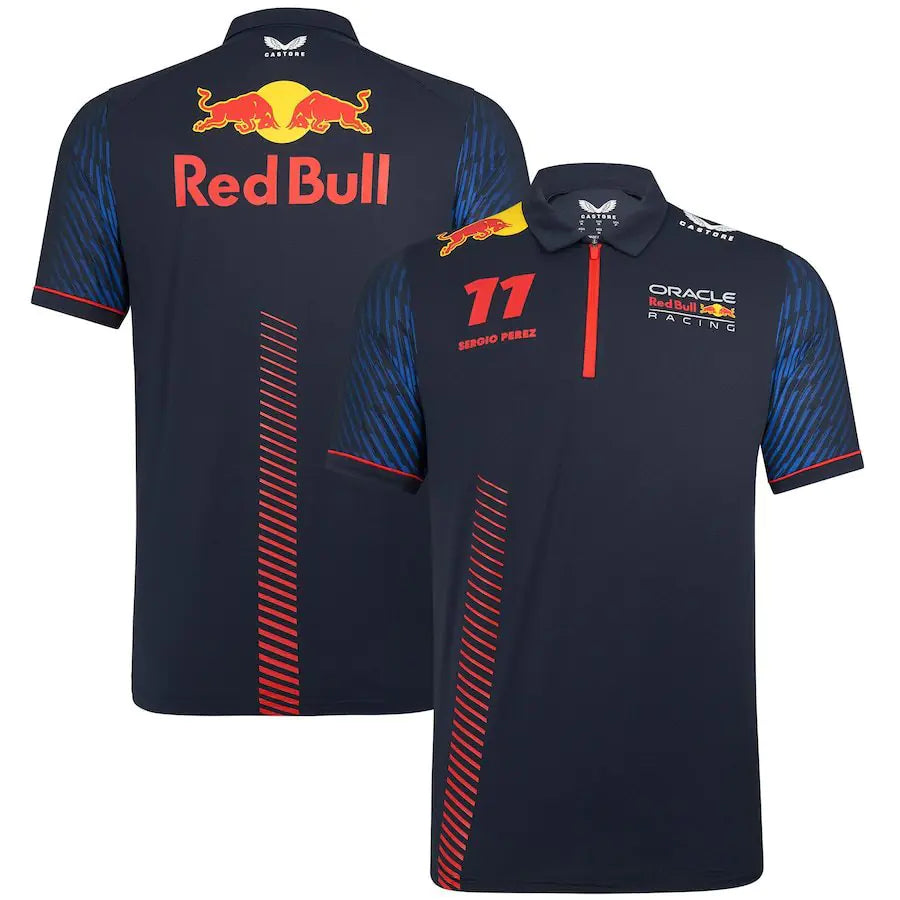 Breathable Quick-Dry Polo Shirt for F1 Racing and Biking