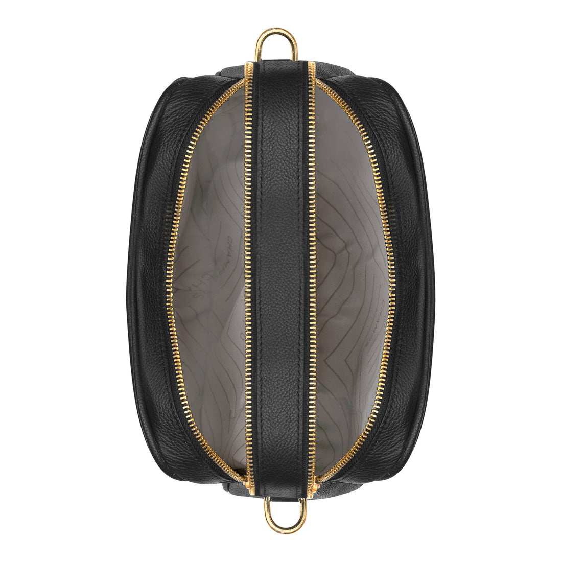 Gala / Leather Double-Zip Shoulder Bag