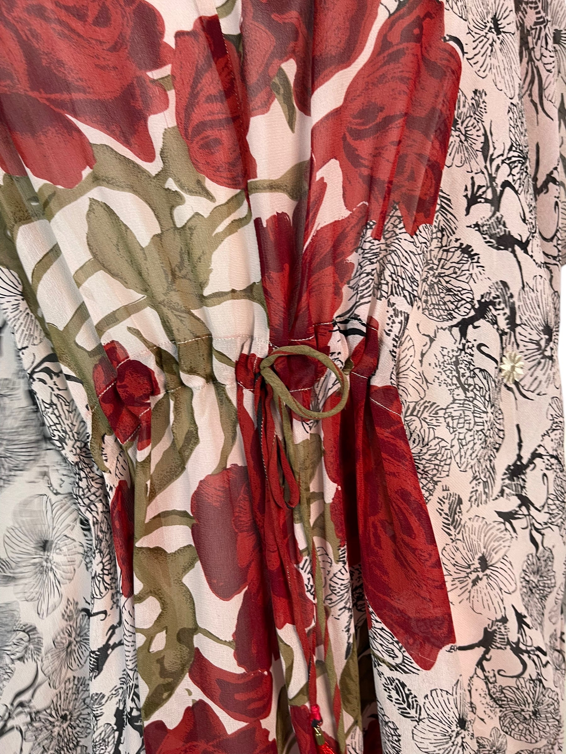 PRG6367 Sheer Avatar Pure Silk Maxi Kaftan - Velora