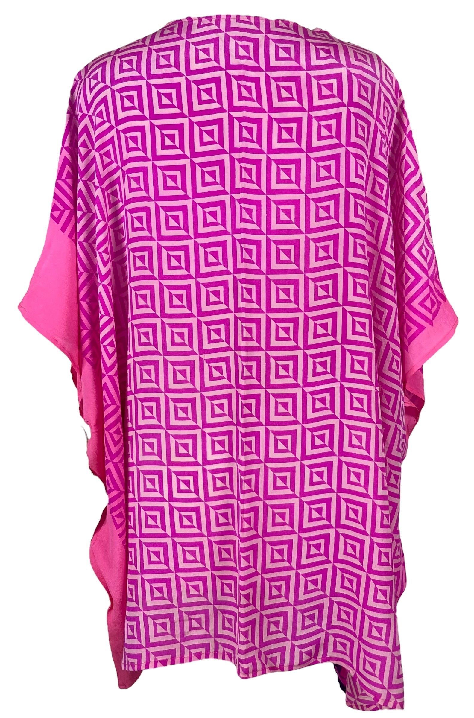 PRC6416 Avatar Pure Silk Short Kaftan Tunic without Slits - Velora