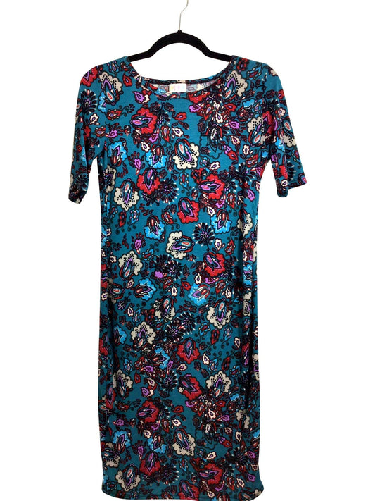 LULAROE Regular fit Midi Dress in Blue - S - Velora