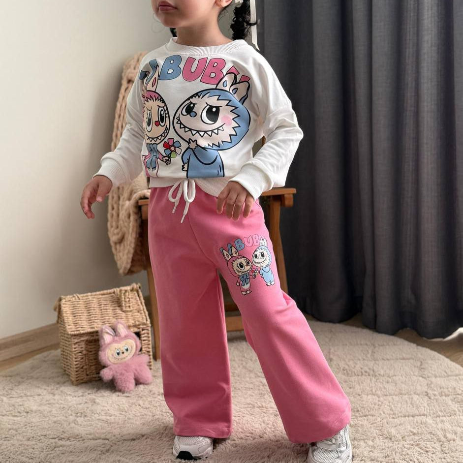 La-Bu-Bu Friends Girls Casual Set - Velora Luxury Fashion