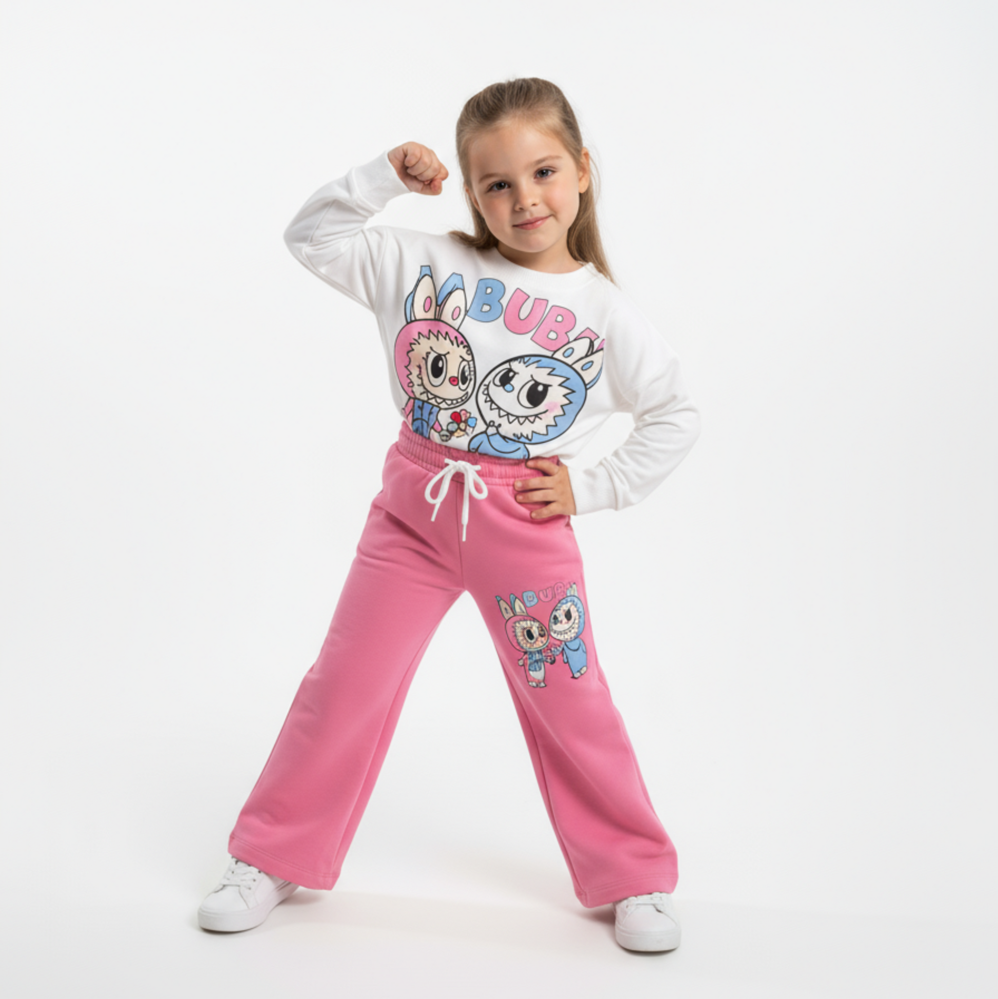 La-Bu-Bu Friends Girls Casual Set - Velora Luxury Fashion