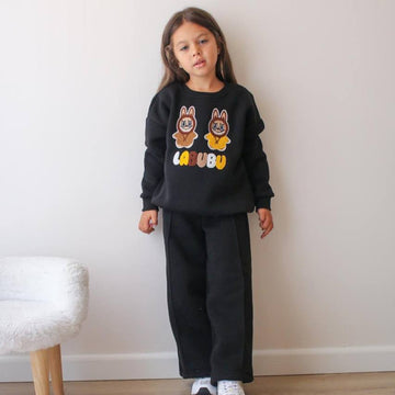 La-Bu-Bu Yellow Girls Casual Set - Velora Luxury Fashion