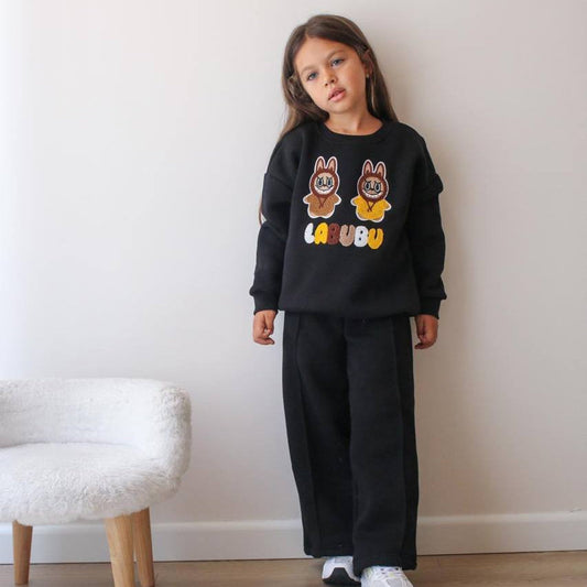 La-Bu-Bu Yellow Girls Casual Set - Velora Luxury Fashion