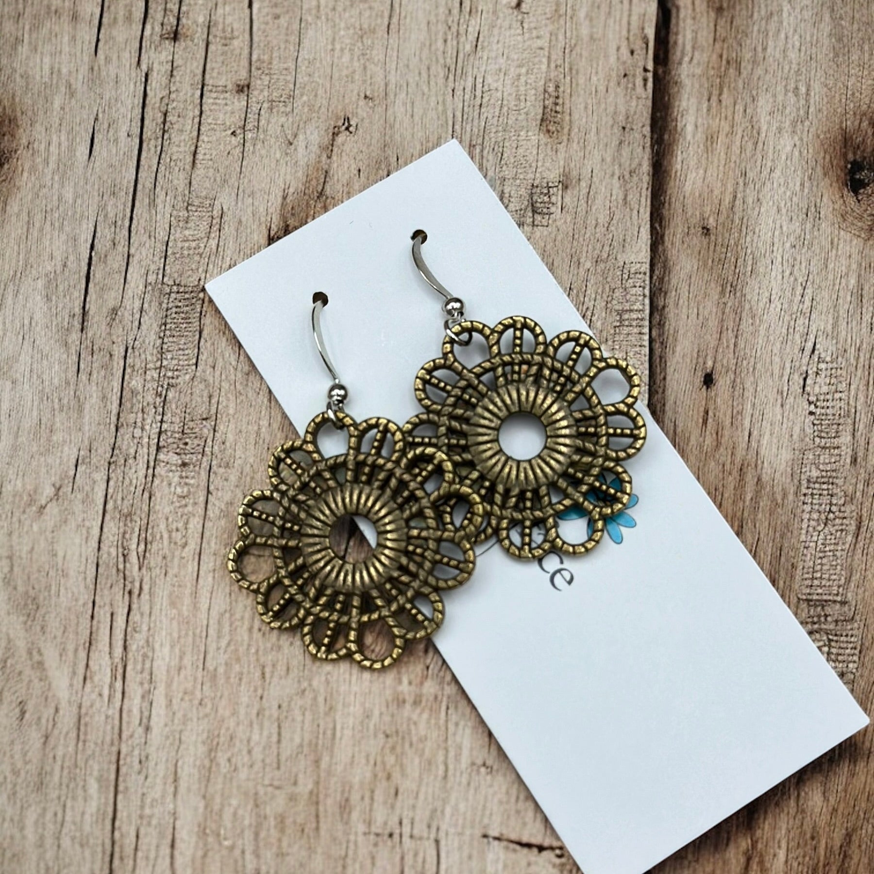 Lace Textured Earrings - Velora Luxury Fashion