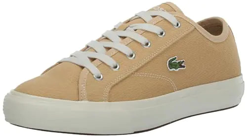 Lacoste Mens BACKCOURT Sneaker LT BRW/Off WHT 9 - Velora Luxury Fashion