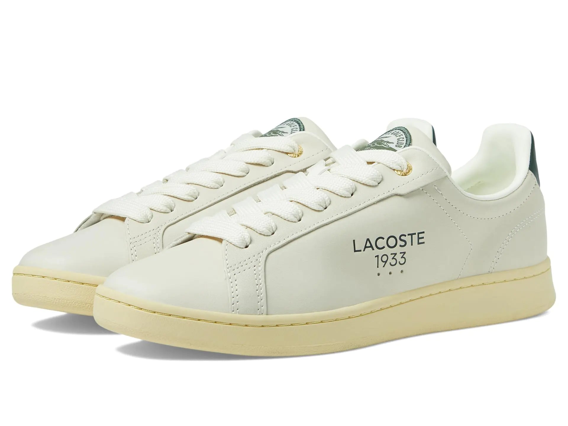 Lacoste Mens Carnaby Pro Off Wht/Grn 12.5 - Velora Luxury Fashion