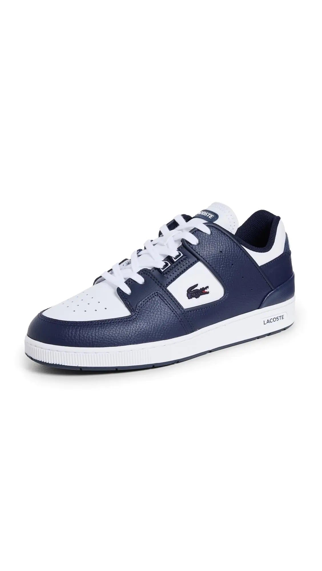 Lacoste Mens Mens Court Cage Trainers Navy/White 8 - Velora Luxury Fashion