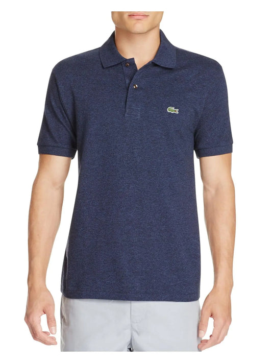 Lacoste Mens Short Sleeve Pima Jersey Interlock Regular Fit Polo Dark Indigo Blue Chine 4X-Large - Velora Luxury Fashion