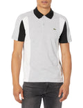 Lacoste Mens Short Sleeve Regular Fit Tri-Color Colorblock Polo Shirt - Velora Luxury Fashion