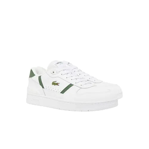 Lacoste Mens T-Clip Set Sneaker WHT/DK GRN 13 - Velora Luxury Fashion