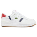 Lacoste Mens T-Clip Set Sneaker WHT/NVY/RED 10.5 - Velora Luxury Fashion