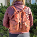 Leather Drawstring Backpack - Velora Luxury Fashion