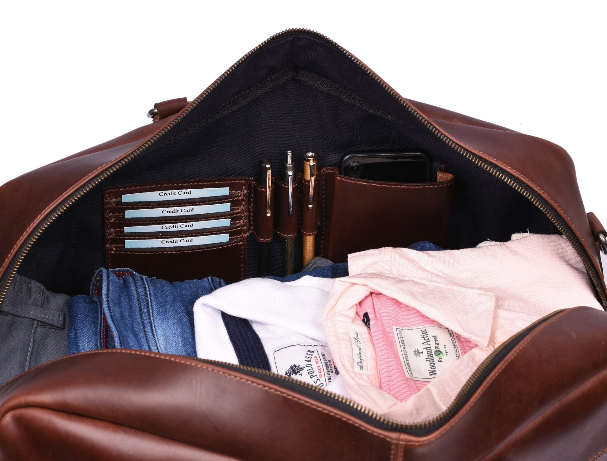 Leather Portfolio Bag - Velora Luxury Fashion