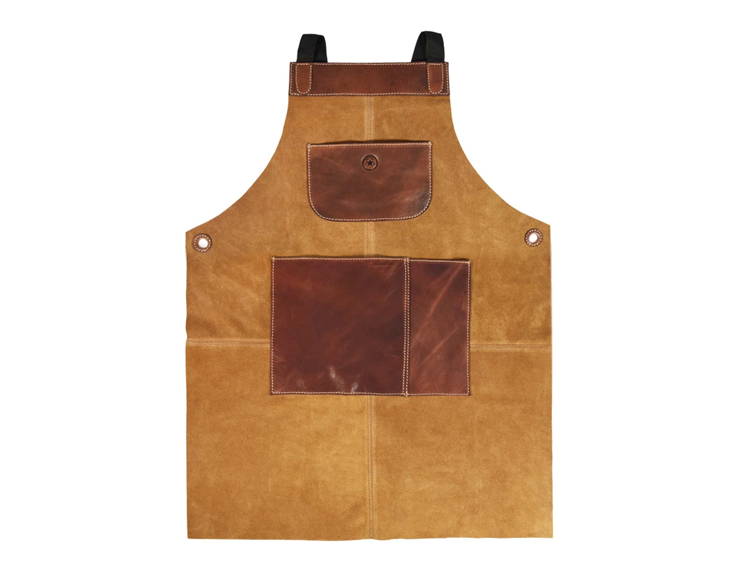 Leather Suede Apron - ( AP - 18 ) - Velora Luxury Fashion