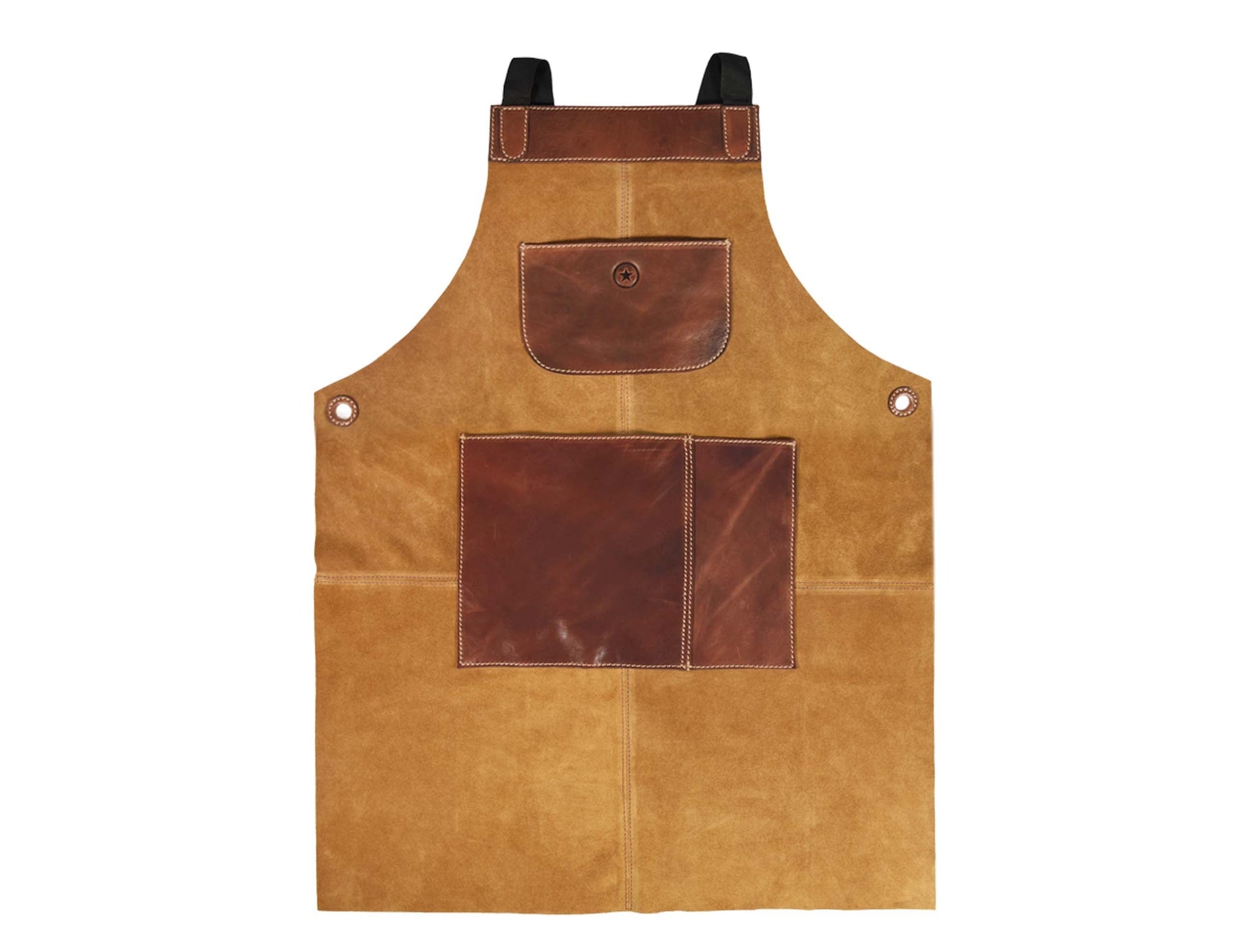 Leather Suede Apron - ( AP - 18 ) - Velora Luxury Fashion