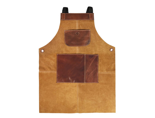 Leather Suede Apron - ( AP - 18 ) - Velora Luxury Fashion