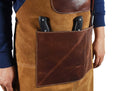 Leather Suede Apron - ( AP - 18 ) - Velora Luxury Fashion