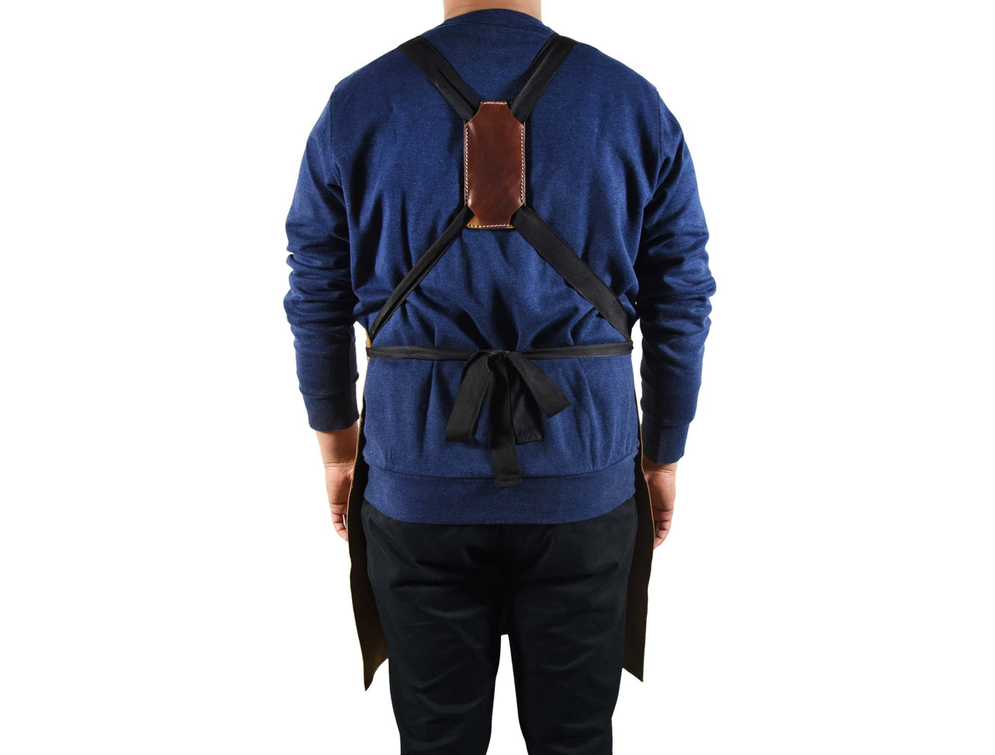 Leather Suede Apron - ( AP - 18 ) - Velora Luxury Fashion