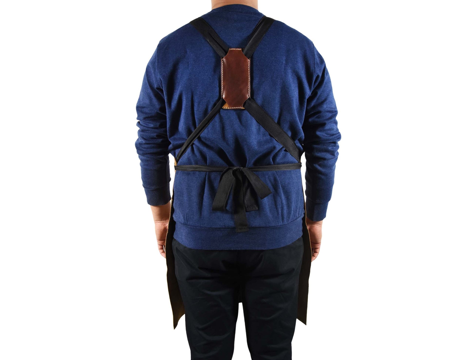 Leather Suede Apron - ( AP - 18 ) - Velora Luxury Fashion