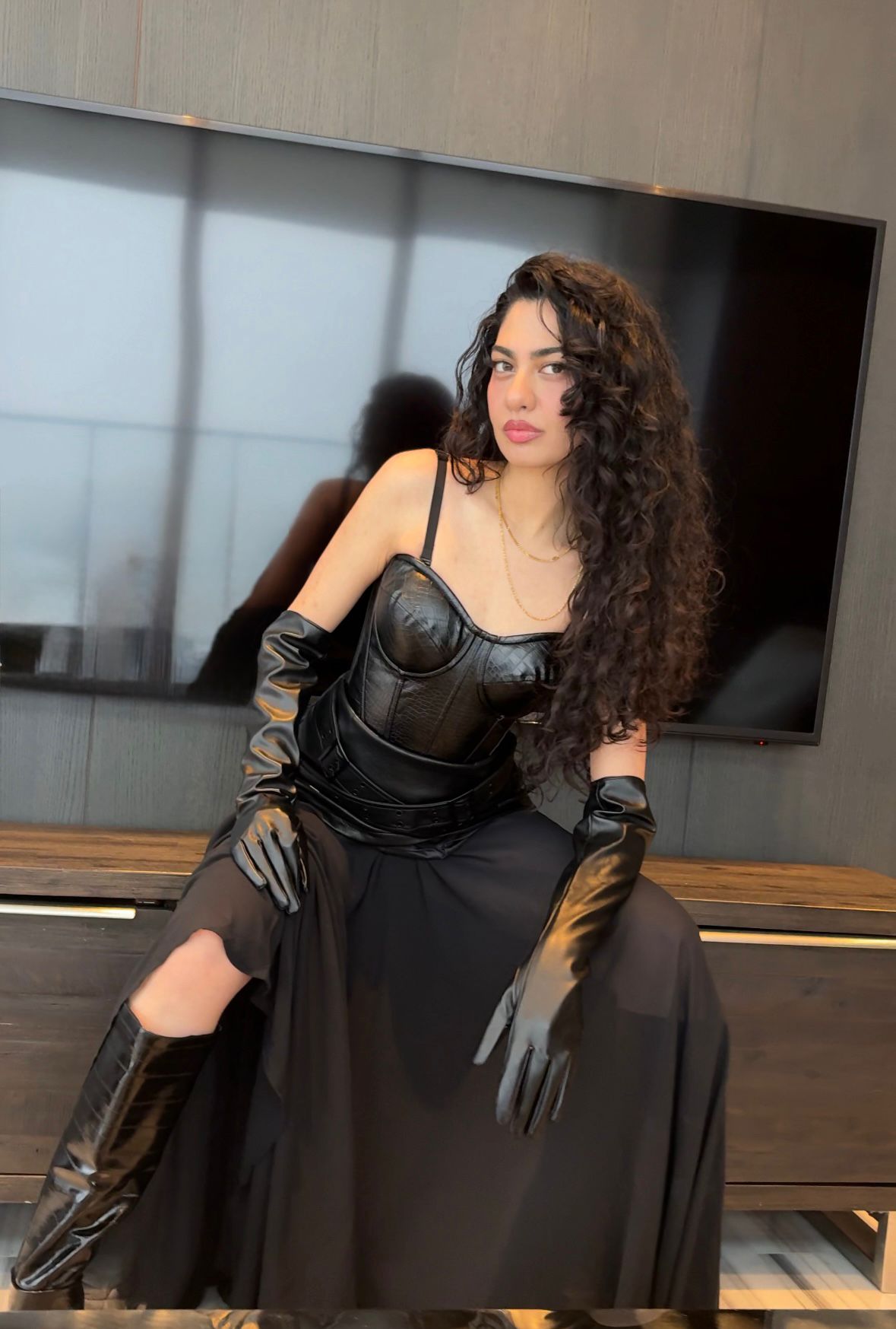 Leather adjustable Corset Top - Velora Luxury Fashion