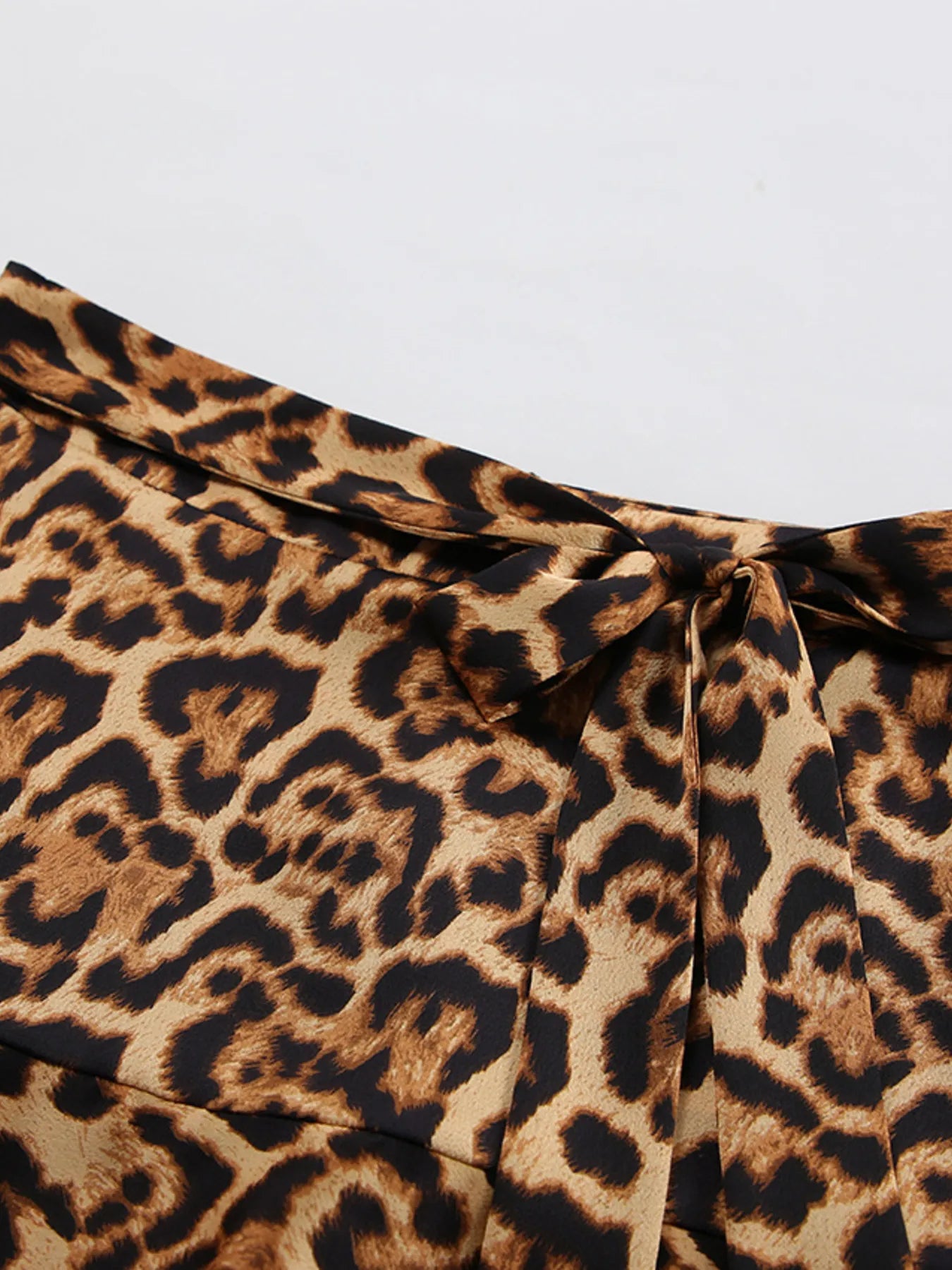 Leopard Print Mini Skirt - Velora Luxury Fashion
