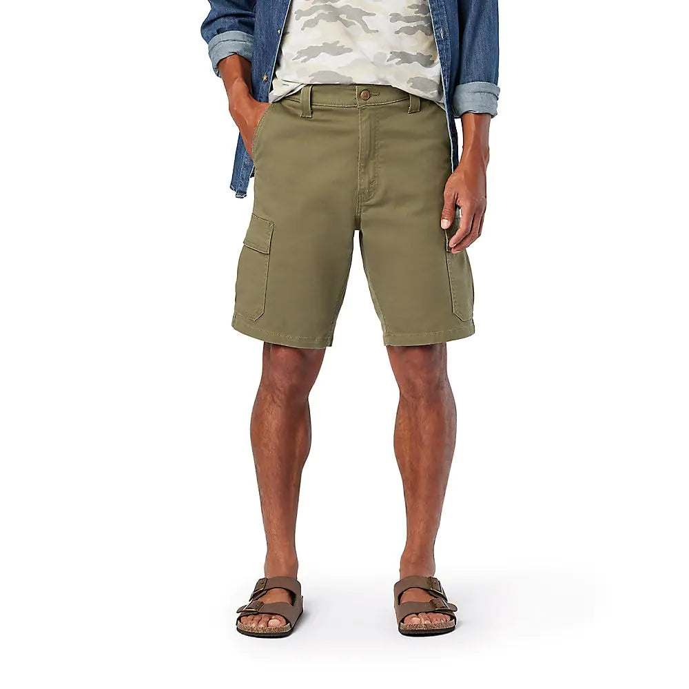 Levi Signature Essential Cargo Shorts - Olive Night 42R - Velora Luxury Fashion
