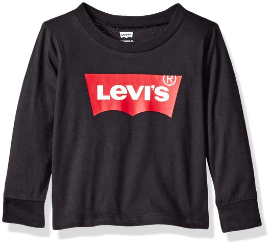 Levis Toddler Boys Graphic Tee Black 24M - Velora Luxury Fashion