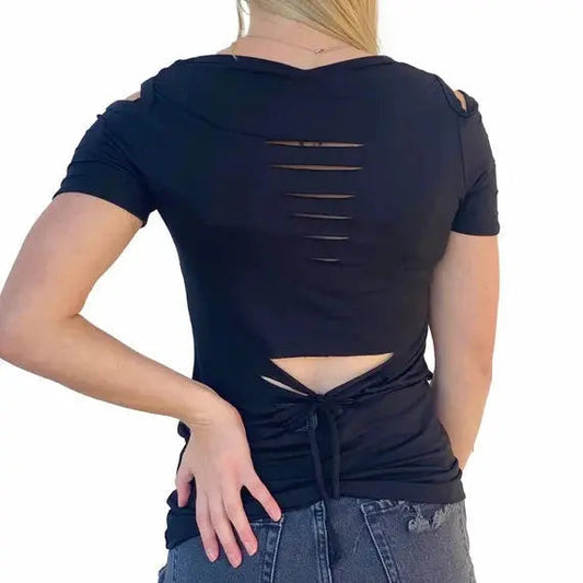 Liberty Wear Women's Devilish Rose T-Shirt - Velora Luxury Fashion