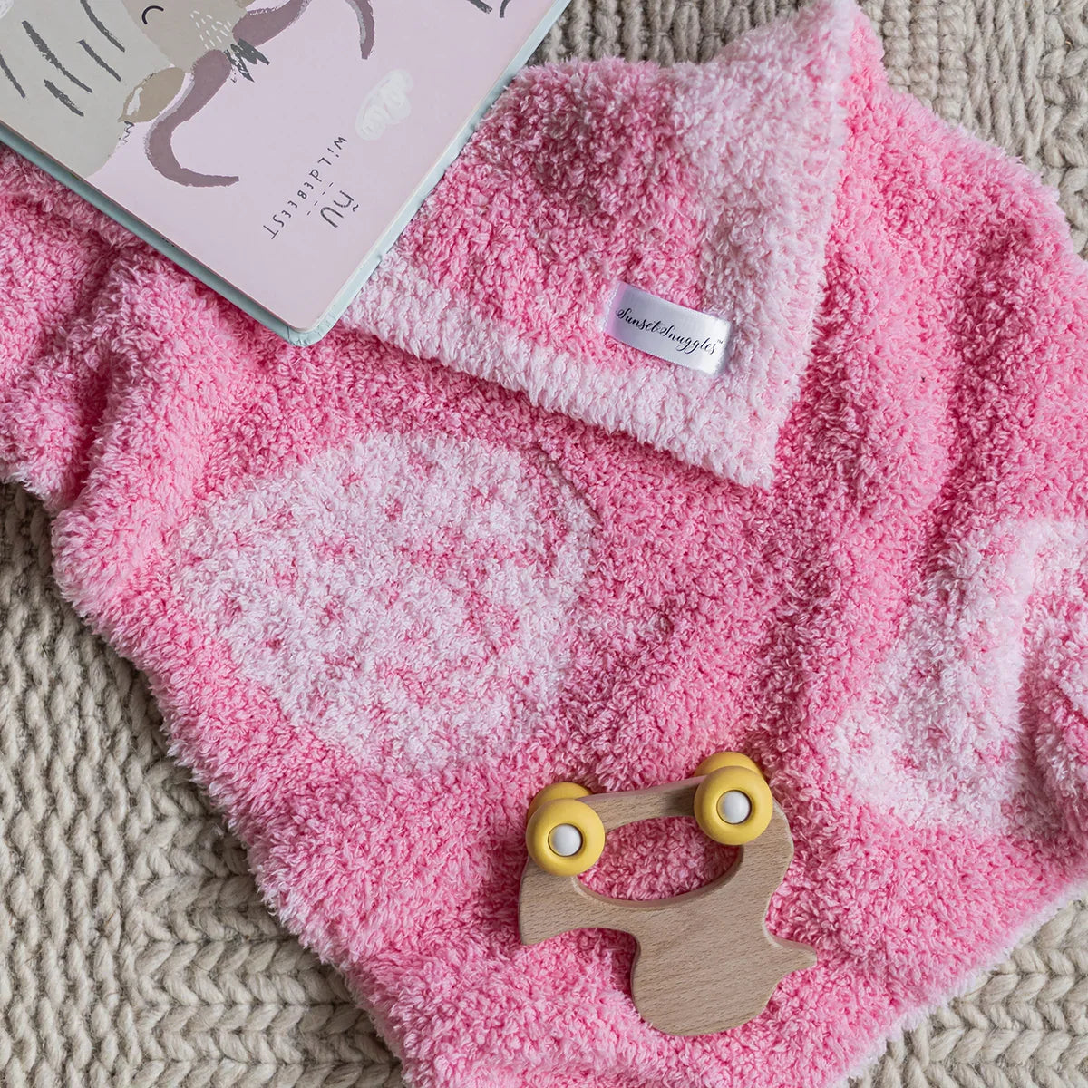 Cotton Candy Strawberry Print Lovey
