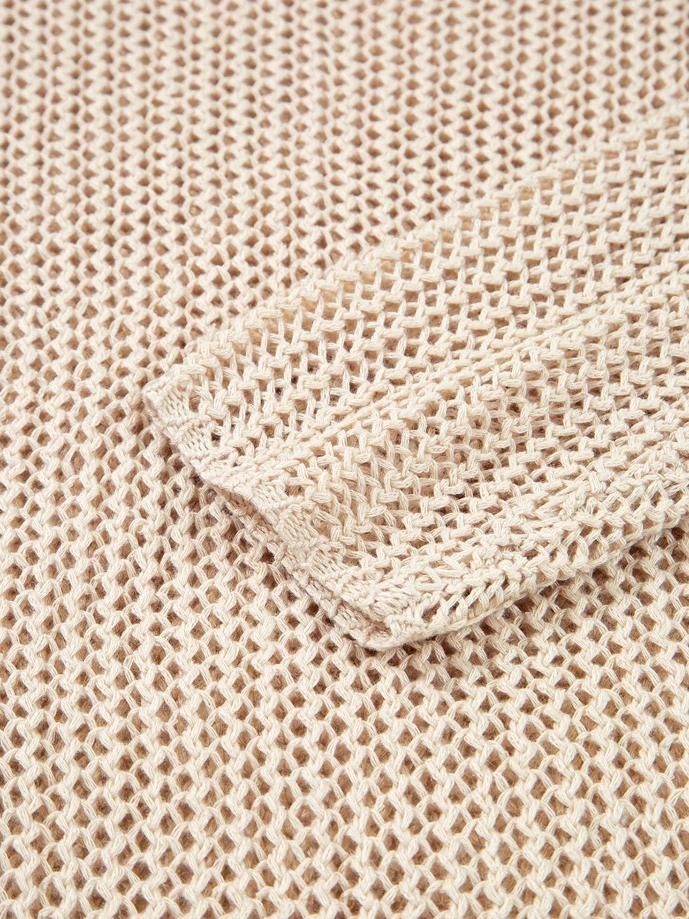 Lightweight Openwork Knit Cover Up - Velora Luxury Fashion