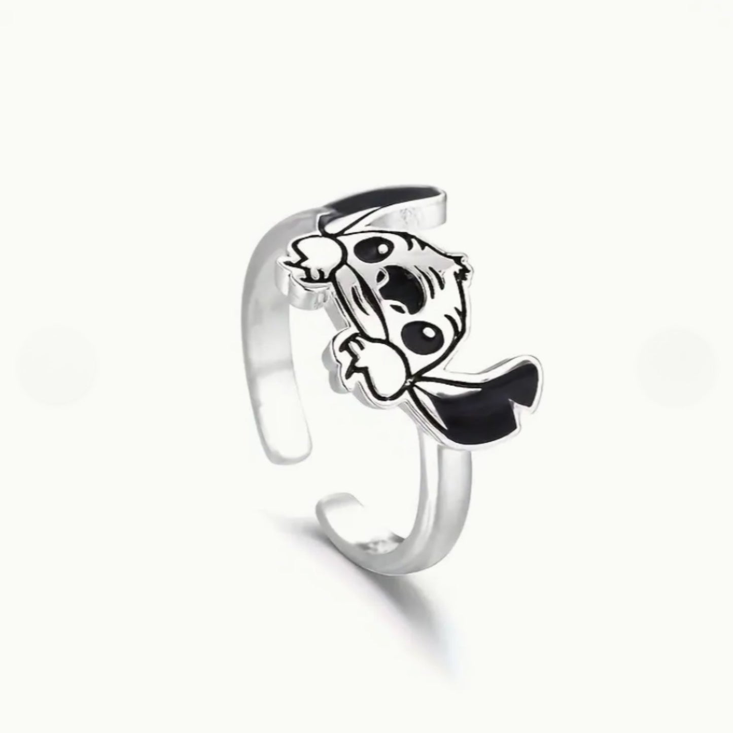Lilo & Stitch | Silver Stitch Ring - Velora Luxury Fashion