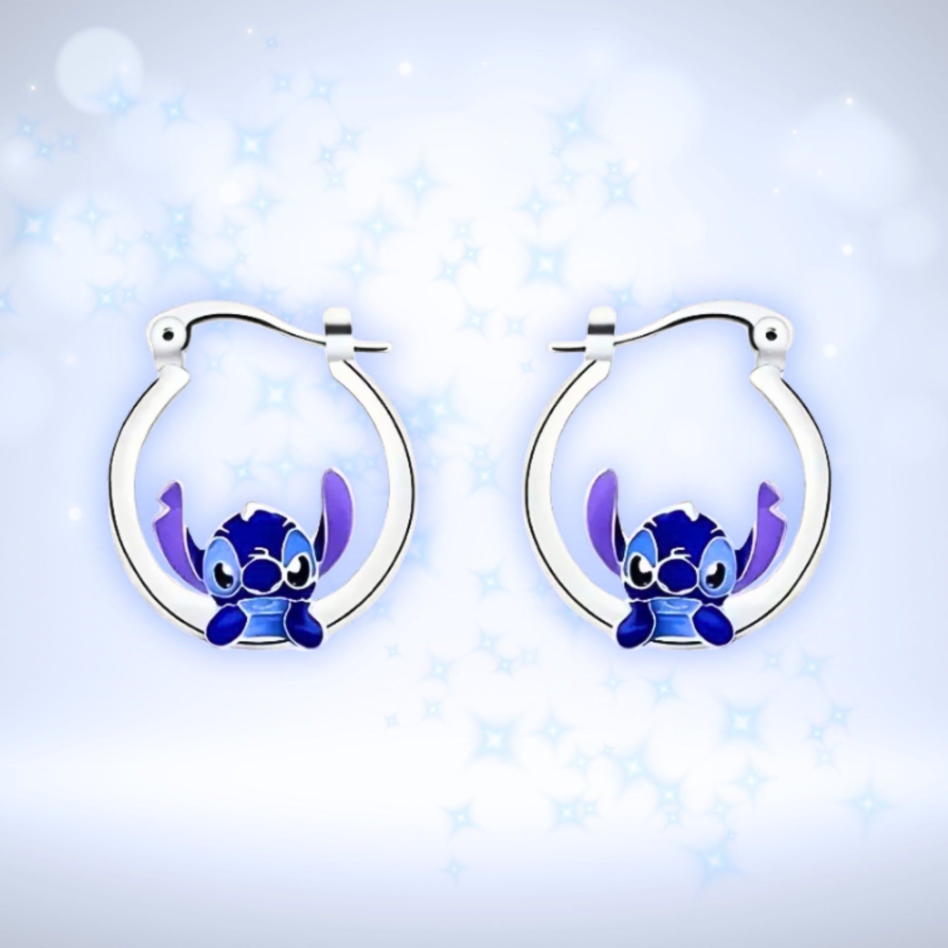 Lilo & Stitch | Silver Stitch Earrings - Velora