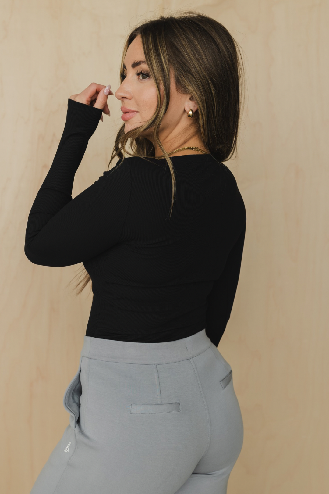 Long Sleeve *Ribbed - Velora Luxury Fashion