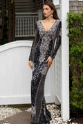 Long Sleeve beaded allover - Velora Luxury Fashion