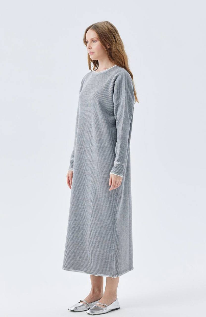 Long Sleeved Tunic Dress - Velora Luxury Fashion