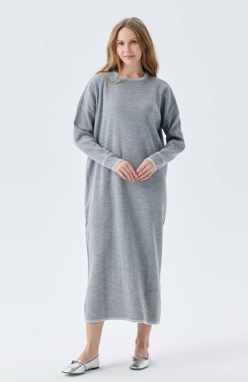 Long Sleeved Tunic Dress - Velora Luxury Fashion